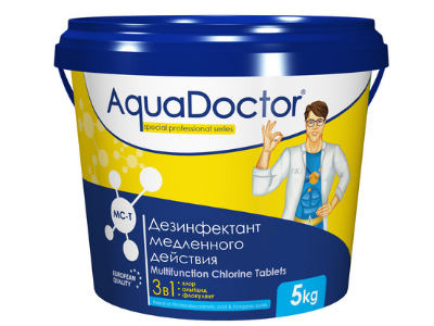 Средство по уходу за водой в бассейне AquaDoctor MC-T (табл. 200гр.) 1 кг.